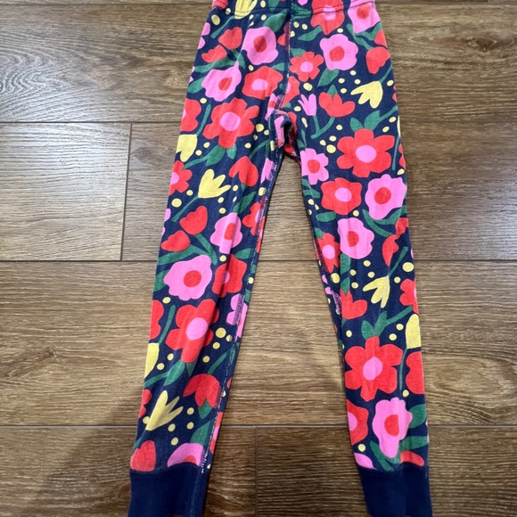 Hanna Andersson Girls Long John Hanna Jams, Floral, Size 5, Organic Cotton - Picture 9 of 12